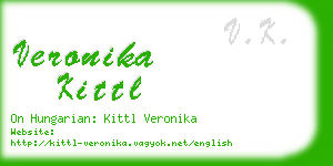 veronika kittl business card